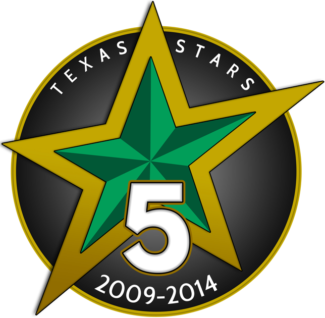 Texas Stars 2013 14 Anniversary Logo iron on transfers for T-shirts